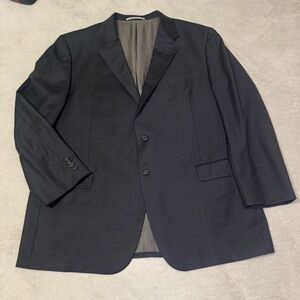 🔥 Hickey Freeman Blazer Men’s 50LNC Gray Wool Made in USA Double Vent Vintage